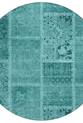Addison Rugs Chantille Turquoise 8'0" x 8'0" Round