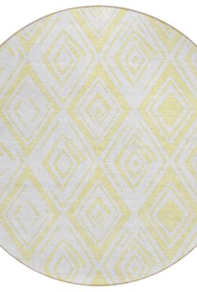 Addison Rugs Chantille Yellow 8'0" x 8'0" Round