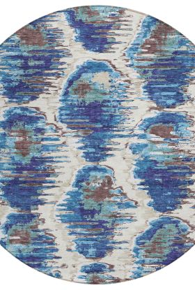Addison Rugs Chantille Blue 8'0" x 8'0" Round