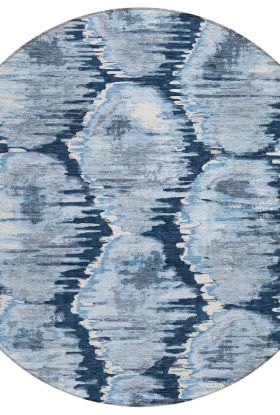 Addison Rugs Chantille Navy 8'0" x 8'0" Round