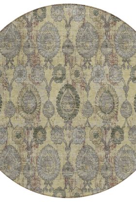 Addison Rugs Chantille Gold 8'0" x 8'0" Round