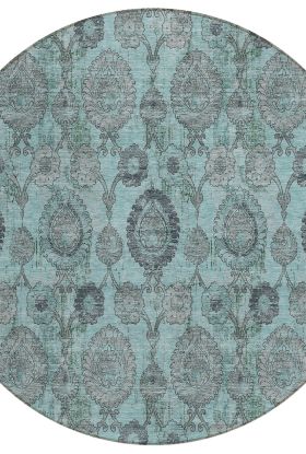 Addison Rugs Chantille Turquoise 8'0" x 8'0" Round