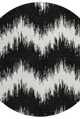 Addison Rugs Chantille Black 8'0" x 8'0" Round