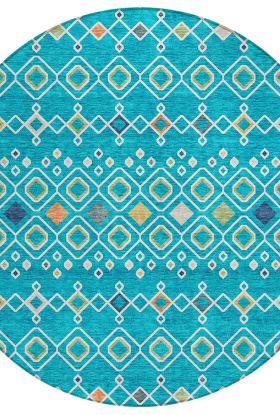 Addison Rugs Chantille Teal 8'0" x 8'0" Round