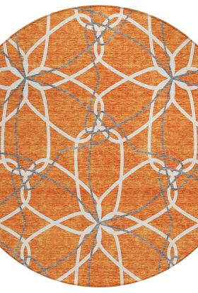 Addison Rugs Chantille Orange 8'0" x 8'0" Round