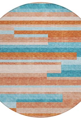 Addison Rugs Chantille Orange 8'0" x 8'0" Round