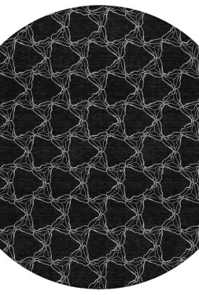 Addison Rugs Chantille Black 8'0" x 8'0" Round