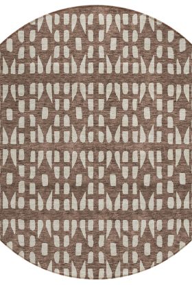 Addison Rugs Chantille Brown 8'0" x 8'0" Round