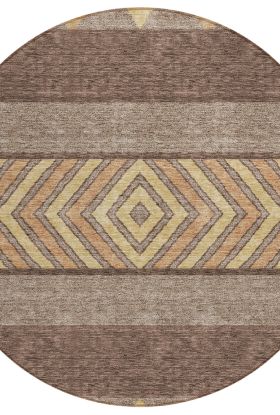 Addison Rugs Chantille Brown 8'0" x 8'0" Round