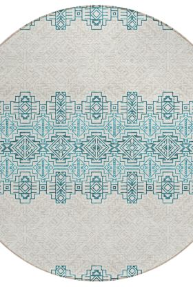 Addison Rugs Chantille Teal 8'0" x 8'0" Round