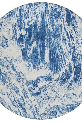 Addison Rugs Chantille Navy 8'0" x 8'0" Round