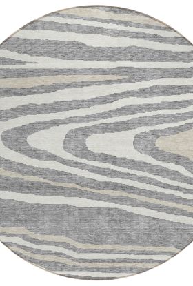 Addison Rugs Chantille Gray 8'0" x 8'0" Round