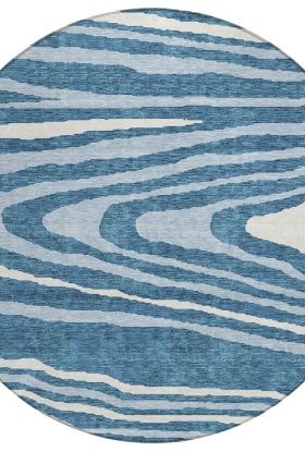 Addison Rugs Chantille Navy 8'0" x 8'0" Round