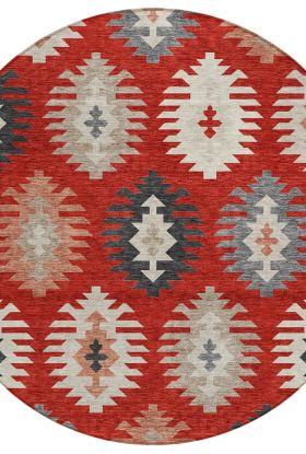 Addison Rugs Chantille Red 8'0" x 8'0" Round