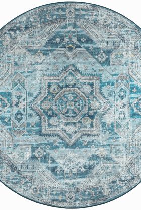 Dalyn Rugs Jericho JC5 Denim 10'0" x 10'0" Round