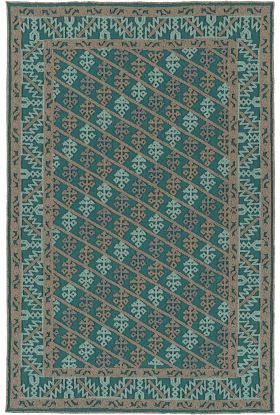 Kaleen Ayrlies Garden Collection Teal