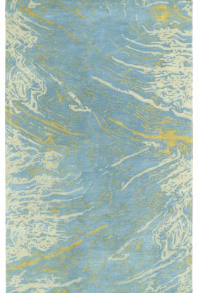 Kaleen Brushstrokes Collection Blue