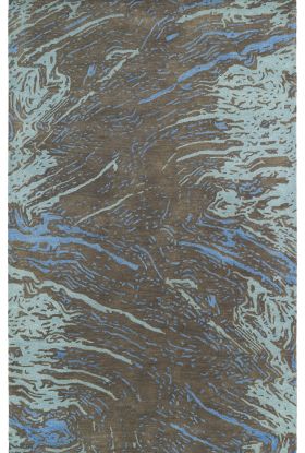 Kaleen Brushstrokes Collection Chocolate