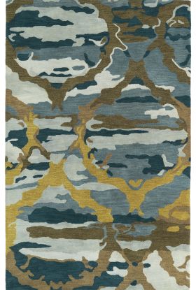 Kaleen Brushstrokes Collection Blue