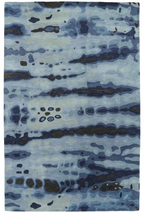Kaleen Brushstrokes Collection Blue