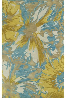 Kaleen Brushstrokes Collection Gold