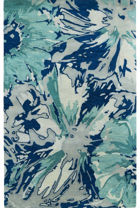 Kaleen Brushstrokes Collection Blue