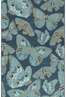 Kaleen Critter Comforts Collection Blue