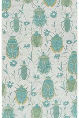 Kaleen Critter Comforts Collection Turquoise
