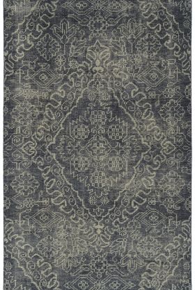 Kaleen Knotted Earth Collection Navy