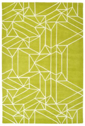 Kaleen Origami Collection Lime Green
