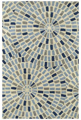 Kaleen Rosaic Collection Blue