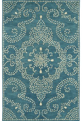 Kaleen Rosaic Collection Teal
