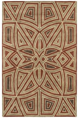 Kaleen Rosaic Collection Rust