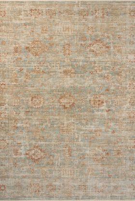 Loloi Heritage HER-06 Aqua / Terracotta