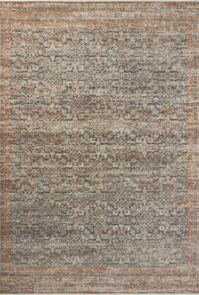 Loloi Heritage HER-12 Blue / Rust