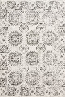 Loloi Joaquin JOA-03 Ivory / Charcoal 18" x 18" Sample