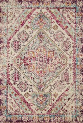 Loloi Nadia NN-03 AQUA / PINK 8'-0" x 8'-0" Round