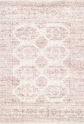 Loloi VESTIGE VQ-01 White / Berry