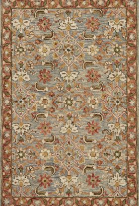 Loloi Victoria VK-10 SLATE / TERRACOTTA