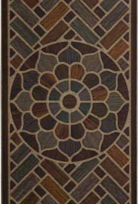 Mohawk Ornamental Entry Mat Ornamental Grain Chestnut 2'0" x 4'0"