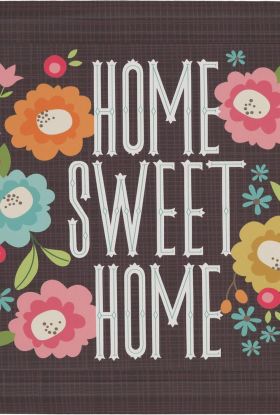 Mohawk Dri-pro Cushion Mat Home Sweet Home Multi 1'6" x 2'6"
