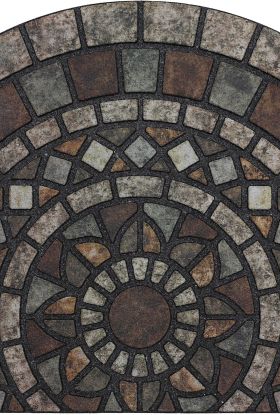 Mohawk Doorscapes Mat Mosaic Mythos Stone Multi 1'11" x 2'11" Slice