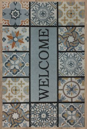 Mohawk Doorscapes Mat Patina Tiles Grey 1'11" x 2'11"