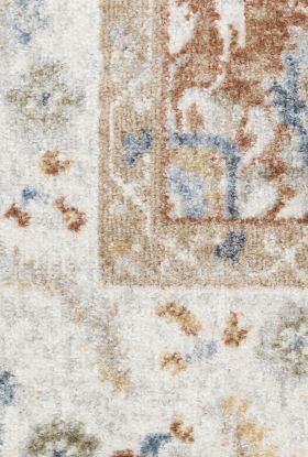 Nourison Home Astra Machine Washable Rust Ivory