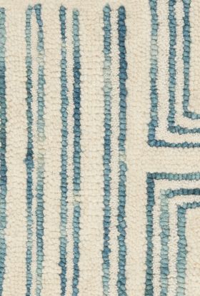 Nourison Home Interlock IVORY/Turquoise