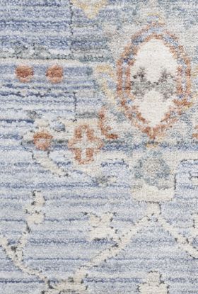 Nourison Home Elegant Heirlooms Blue Ivory