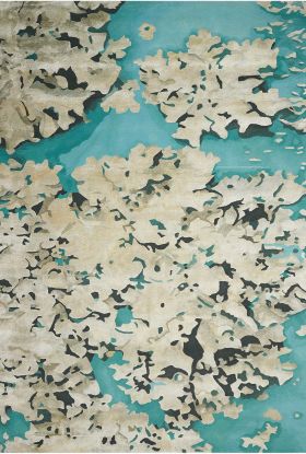 Nourison Home Prismatic Aqua 3'9" x 5'9"