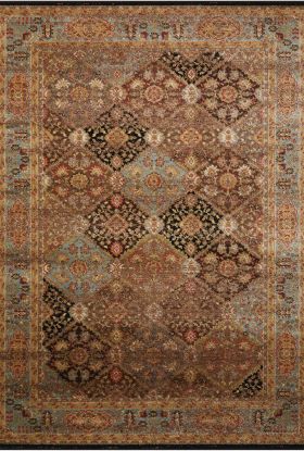 Nourison Home Delano Black/Blue 5'3" x 7'3"