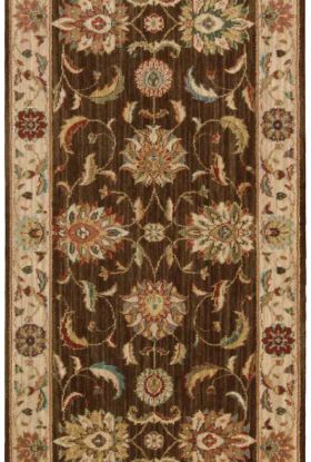 Nourison Home Living Treasures Brown 2'6" x 8' Runner