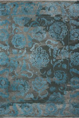 Nourison Home Opaline Charcoal/Blue 9'9" x 13'9"